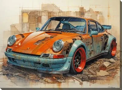 Картина маслом Porshe №46