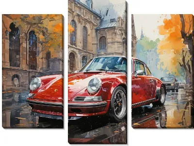 Модульная картина Porshe №48