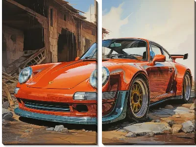 Модульная картина Porshe №49