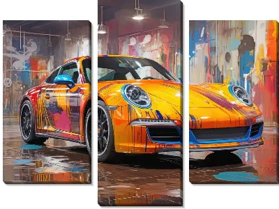 Модульная картина Porshe №51