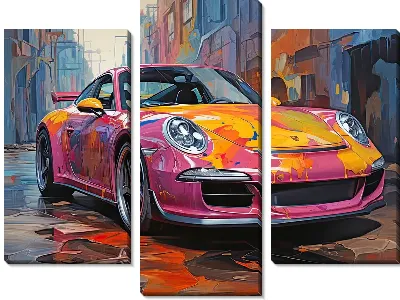 Модульная картина Porshe №53