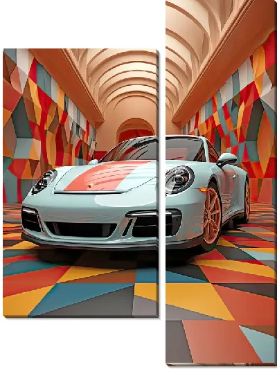 Модульная картина Porshe №54