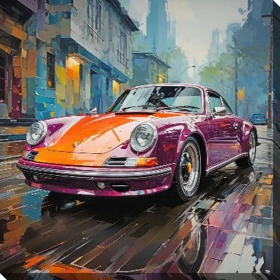 Картина маслом Арт Порше №3