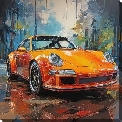 Картина маслом Арт Порше №7
