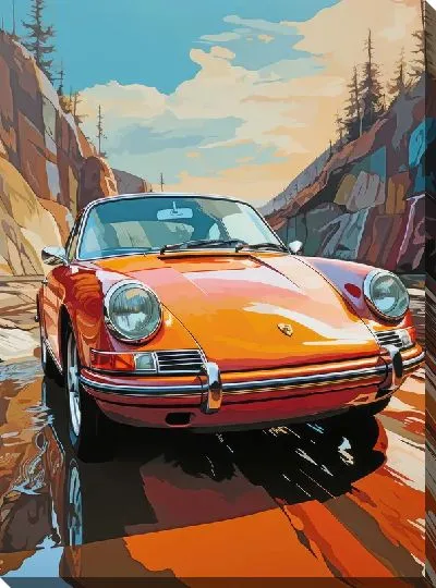 Картина маслом Арт Порше №9