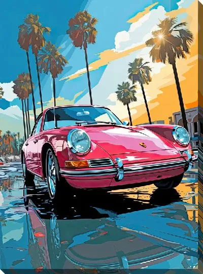 Картина маслом Арт Порше №11