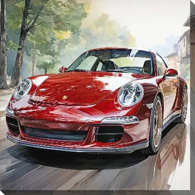 Картина маслом Арт Порше №13