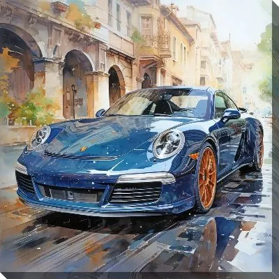 Картина маслом Арт Порше №16