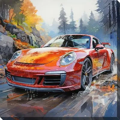 Картина маслом Арт Порше №17