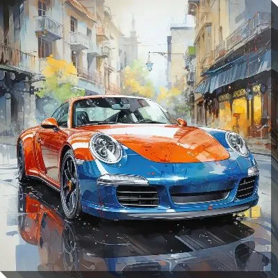 Картина маслом Арт Порше №19