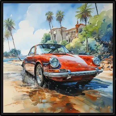 Порше в стиле арт №1