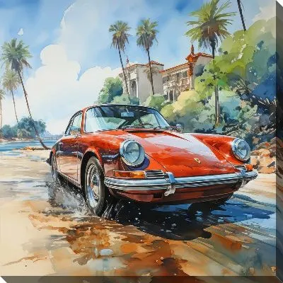 Порше в стиле арт №1