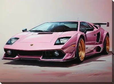 Картина маслом Ламборгини в стиле арт №18
