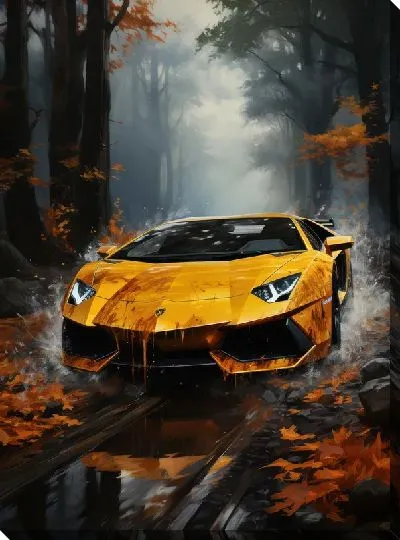 Картина маслом Lamborghini №31