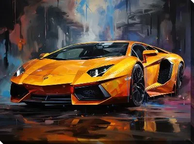 Картина маслом Lamborghini №41