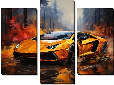 Модульная картина Lamborghini №5