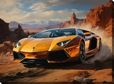 Картина маслом Lamborghini №6