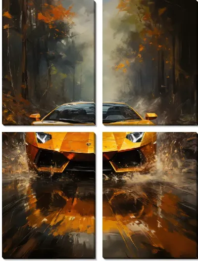 Модульная картина Lamborghini №7