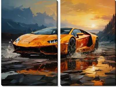 Модульная картина Lamborghini №8
