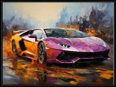 Картина Lamborghini art №11