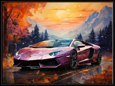 Картина Lamborghini art №12