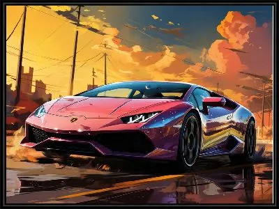 Картина Lamborghini art №18