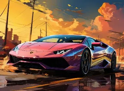 Плакат Lamborghini art №18