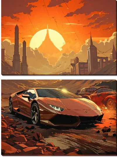 Модульная картина Ламба №8