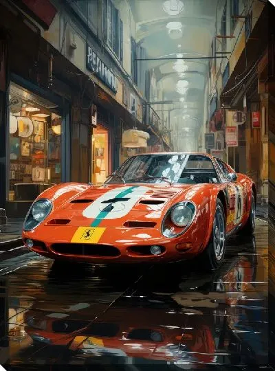 Постер Феррари в стиле арт №3