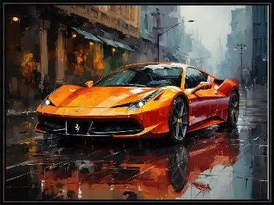 Картина Феррари в стиле арт №33