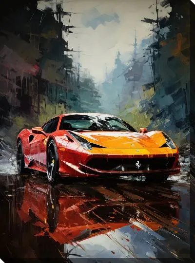 Картина маслом Ferrari art №1