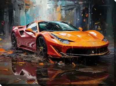 Картина маслом Ferrari art №2