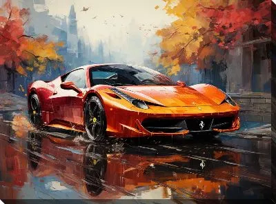 Картина маслом Ferrari art №3