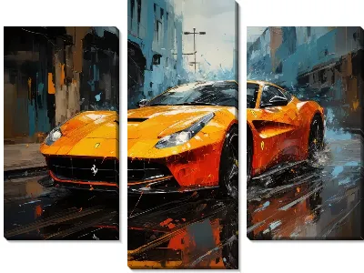 Модульная картина Ferrari art №4
