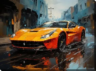 Картина маслом Ferrari art №4