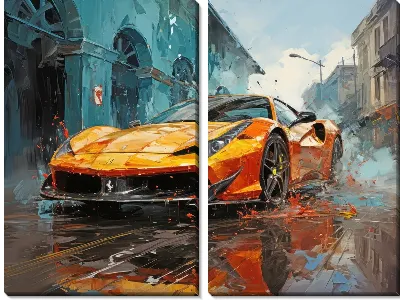 Модульная картина Ferrari art №5