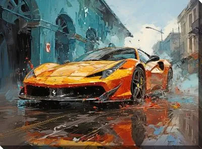 Картина маслом Ferrari art №5