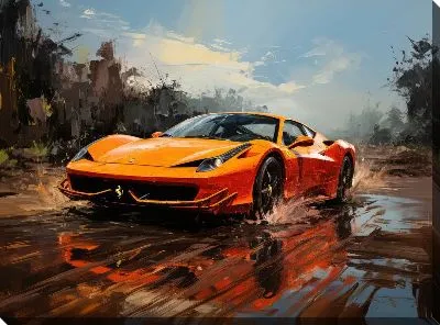 Картина маслом Ferrari art №51