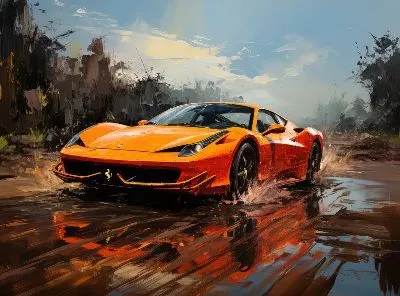 Плакат Ferrari art №51