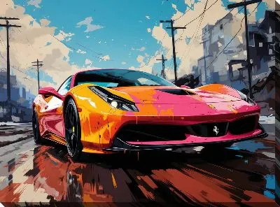 Картина маслом Ferrari art №7