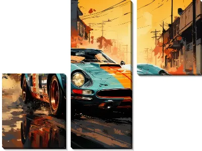 Модульная картина Ferrari art №8