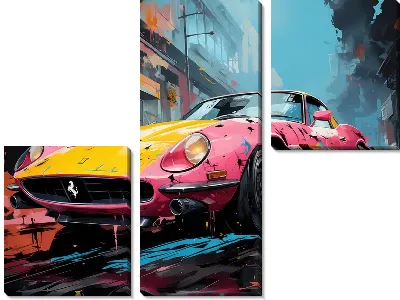 Модульная картина Ferrari art №9