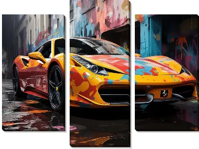Модульная картина Ferrari art №10