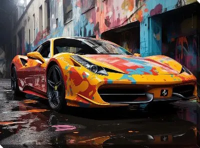 Картина маслом Ferrari art №10