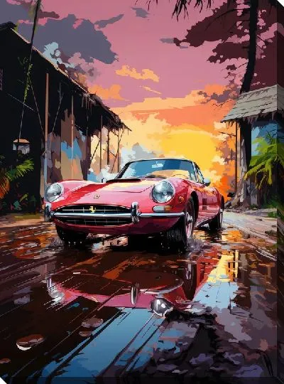Картина маслом Ferrari art №11
