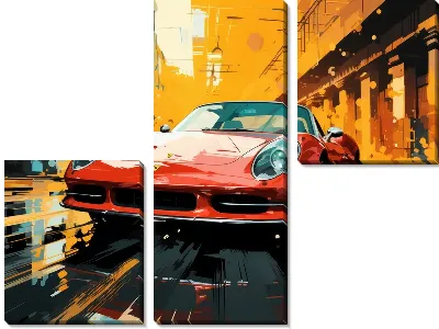Модульная картина Ferrari art №12