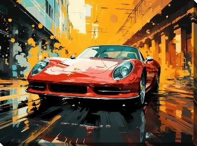 Картина маслом Ferrari art №12