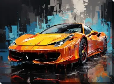 Картина маслом Ferrari art №13