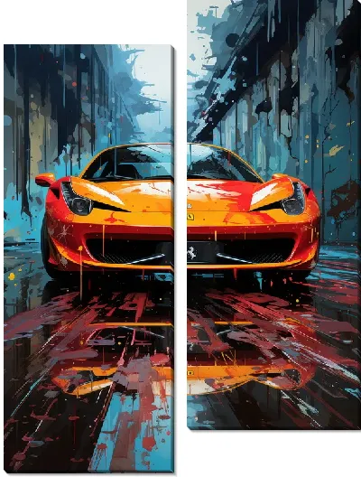 Модульная картина Ferrari art №14