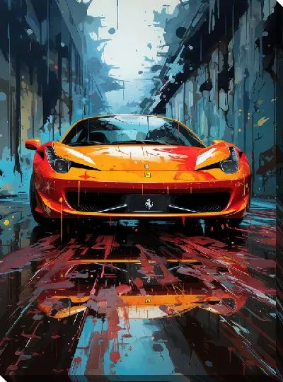 Картина маслом Ferrari art №14